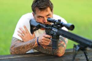 G2 Precision TEAM NEVER QUIT MK12 CARBON FIBER W/ LEUPOLD MARK AR FIREDOT TMR