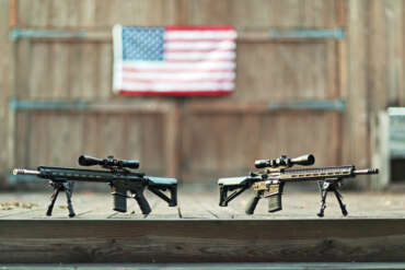 G2 Precision Team Never Quit MK12 Stainless Steel w/ Leupold Mark AR Firedot TMR