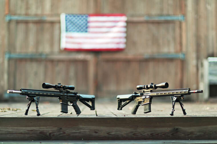 G2 Precision Team Never Quit MK12 Stainless Steel w/ Leupold Mark AR Firedot TMR