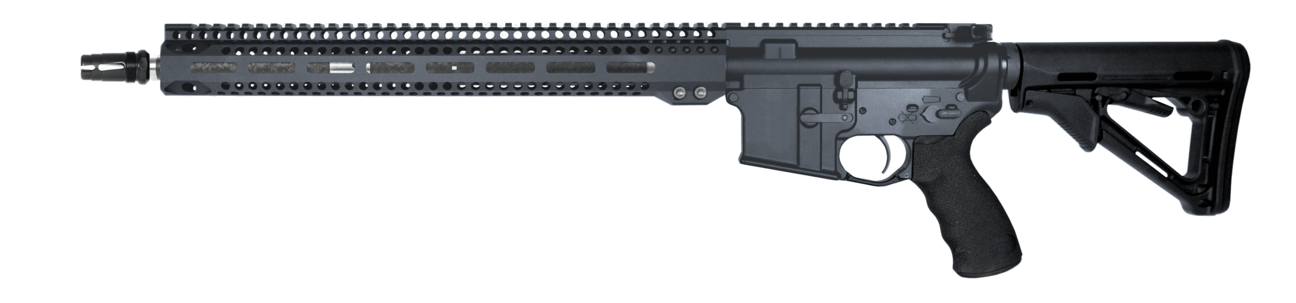 G2 Precision AR-15 223 WYLDE 16" CF BARREL 15" RECCE HAND GUARD CTR STOCK - view 3