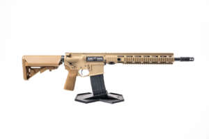G215 5.56/223W 14.5" MELONITE BARREL PINNED AND WELDED 12.5" QUAD-RAIL COYOTE